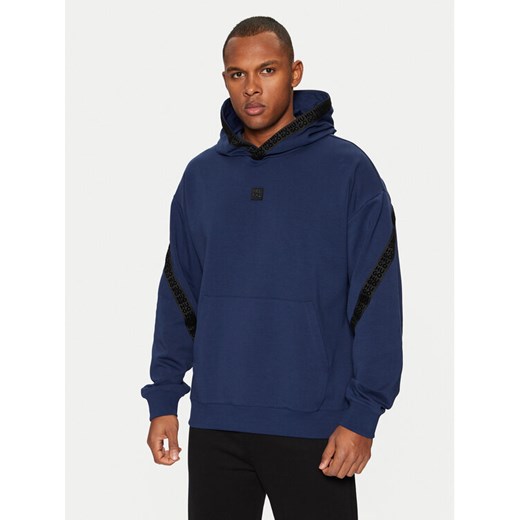 HUGO Bluza Dagarito 50521429 Granatowy Relaxed Fit ze sklepu MODIVO w kategorii Bluzy męskie - zdjęcie 182683152