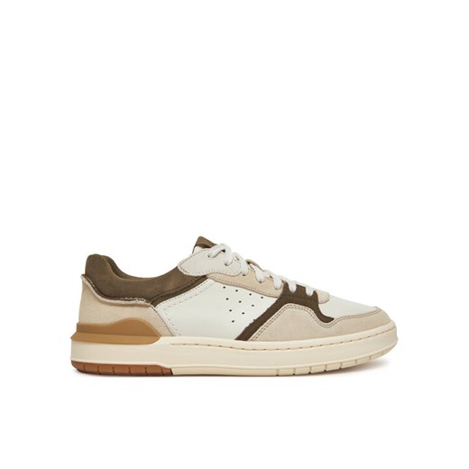 Clarks Sneakersy Courtlite2 Lo 26181287 Beżowy ze sklepu MODIVO w kategorii Buty sportowe męskie - zdjęcie 182683153