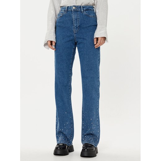 Pieces Jeansy 17153496 Niebieski Straight Fit ze sklepu MODIVO w kategorii Jeansy damskie - zdjęcie 182683192