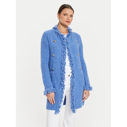 Marella Kardigan Regina 2423906024 Niebieski Regular Fit ze sklepu MODIVO w kategorii Swetry damskie - zdjęcie 182683204