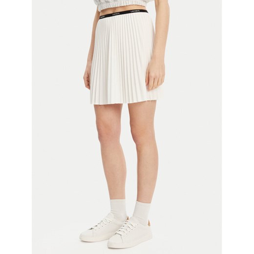 Lacoste Spódnica plisowana JF1403 Écru Regular Fit ze sklepu MODIVO w kategorii Spódnice - zdjęcie 182683222