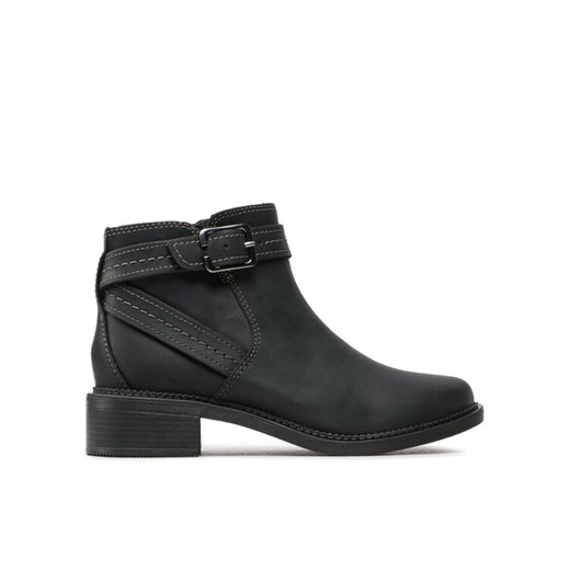 Clarks Botki Maye Strap 261680754 Czarny ze sklepu MODIVO w kategorii Botki - zdjęcie 182683234