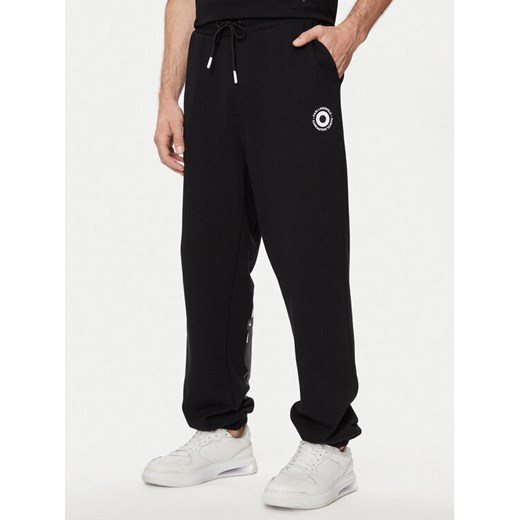 KARL LAGERFELD Spodnie dresowe 705097 542930 Czarny Regular Fit ze sklepu MODIVO w kategorii Spodnie męskie - zdjęcie 182683270
