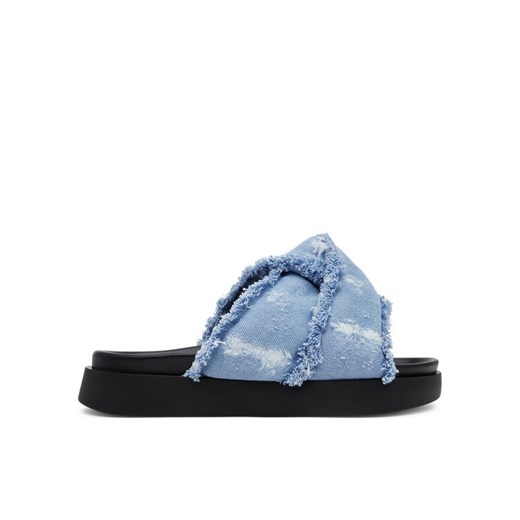Inuikii Klapki Soft Crossed Jeans 70104-142 Błękitny ze sklepu MODIVO w kategorii Klapki damskie - zdjęcie 182683281