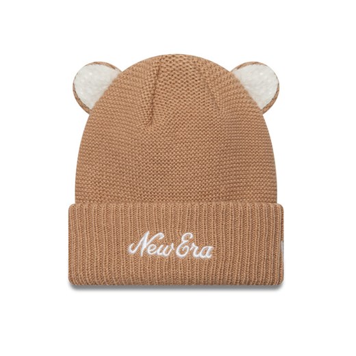 New Era Czapka Teddy Bear Ears Cuff Knit Beanie 60580864 Brązowy ze sklepu MODIVO w kategorii Czapki dziecięce - zdjęcie 182683332
