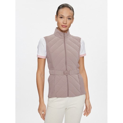 Guess Bezrękawnik Cassandra W4RN21 WFWR0 Beżowy Slim Fit ze sklepu MODIVO w kategorii Kamizelki damskie - zdjęcie 182683440
