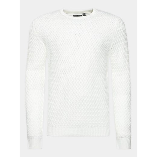 Brave Soul Sweter MK-273BRIGHAMB Écru Regular Fit ze sklepu MODIVO w kategorii Swetry męskie - zdjęcie 182683444
