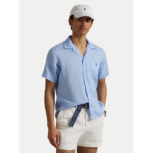 Polo Ralph Lauren Koszula 710966421005 Błękitny Classic Fit ze sklepu MODIVO w kategorii Koszule męskie - zdjęcie 182683453