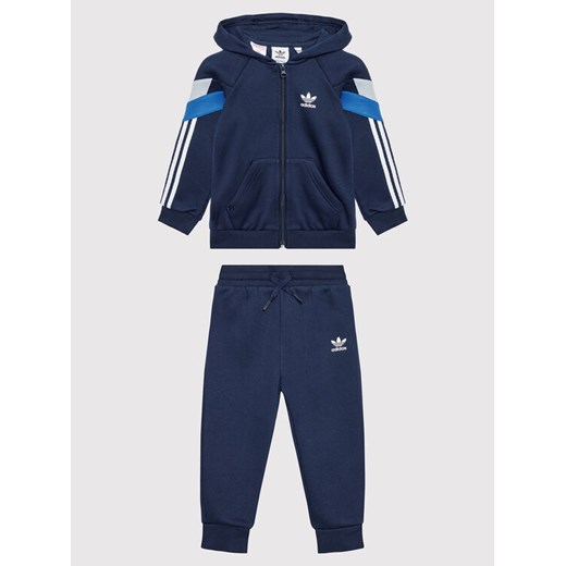 adidas Dres Full-Zip HL2209 Granatowy Regular Fit ze sklepu MODIVO w kategorii Dresy dla niemowlaka - zdjęcie 182683540