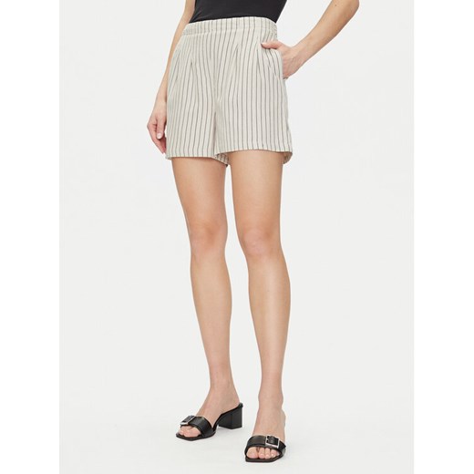 Vero Moda Szorty materiałowe Jesmilo 10279694 Beżowy Regular Fit ze sklepu MODIVO w kategorii Szorty - zdjęcie 182683591