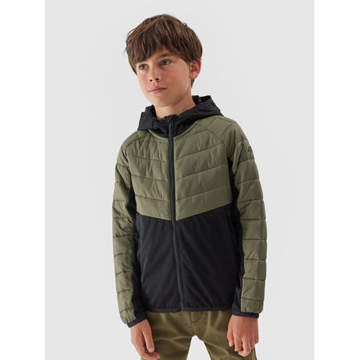4F Kurtka outdoor 4FJAW23TTJAM282 Khaki Regular Fit ze sklepu MODIVO w kategorii Kurtki chłopięce - zdjęcie 182683611