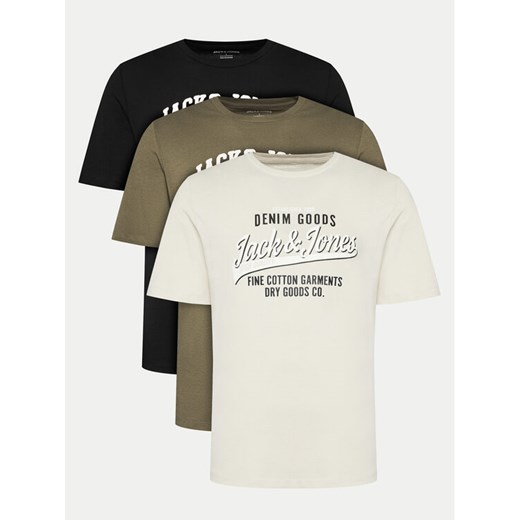Jack&Jones Komplet 3 t-shirtów Ethan 12221269 Kolorowy Regular Fit ze sklepu MODIVO w kategorii T-shirty męskie - zdjęcie 182683662