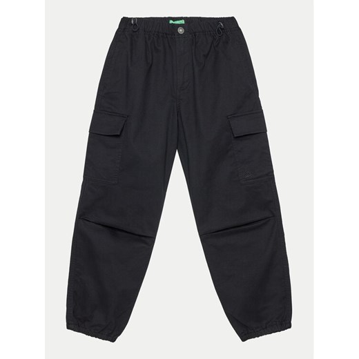 United Colors Of Benetton Joggery 4XZXCF03O Czarny Loose Fit ze sklepu MODIVO w kategorii Spodnie dziewczęce - zdjęcie 182683703