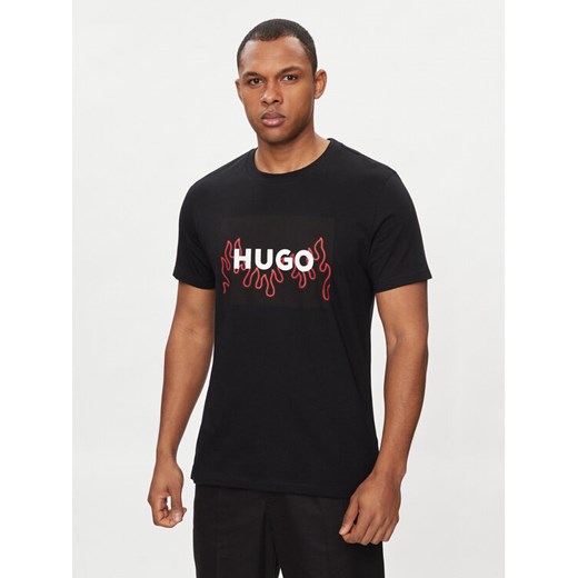 Hugo T-Shirt Dulive 50506989 Czarny Regular Fit ze sklepu MODIVO w kategorii T-shirty męskie - zdjęcie 182683732