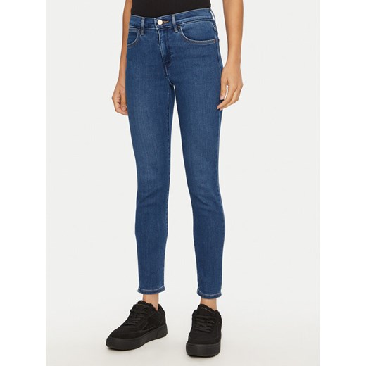Wrangler Jeansy 112355898 Niebieski Skinny Fit ze sklepu MODIVO w kategorii Jeansy damskie - zdjęcie 182683753