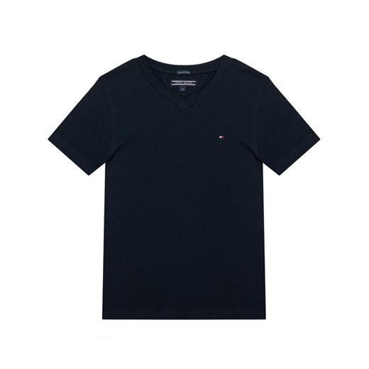Tommy Hilfiger T-Shirt KB0KB04142 S Granatowy Regular Fit ze sklepu MODIVO w kategorii T-shirty chłopięce - zdjęcie 182683784