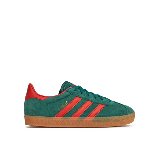 adidas Sneakersy Gazelle J IE8604 Zielony ze sklepu MODIVO w kategorii Trampki dziecięce - zdjęcie 182683811