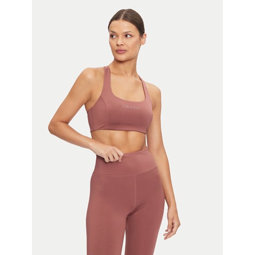 Calvin Klein Biustonosz top Support 00GWF4K171 Bordowy ze sklepu MODIVO w kategorii Biustonosze - zdjęcie 182683812