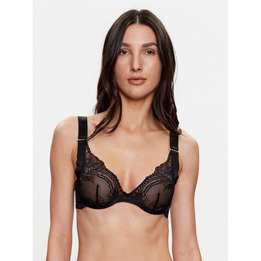 Hunkemöller Biustonosz z fiszbiną Hana 201097 Czarny ze sklepu MODIVO w kategorii Biustonosze - zdjęcie 182683834