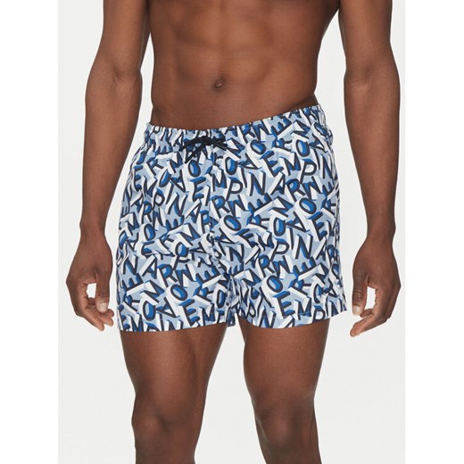 Emporio Armani Underwear Szorty kąpielowe EM000583 AF12337 F9026 Niebieski Regular Fit ze sklepu MODIVO w kategorii Kąpielówki - zdjęcie 182683902