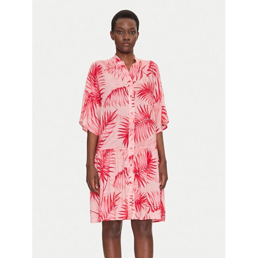 Liu Jo Beachwear Sukienka plażowa VA5125 T2961 Różowy Relaxed Fit ze sklepu MODIVO w kategorii Odzież plażowa - zdjęcie 182683904