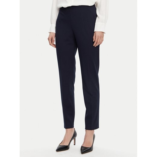 BOSS Chinosy Tiluna 50535203 Granatowy Slim Fit ze sklepu MODIVO w kategorii Spodnie damskie - zdjęcie 182683932