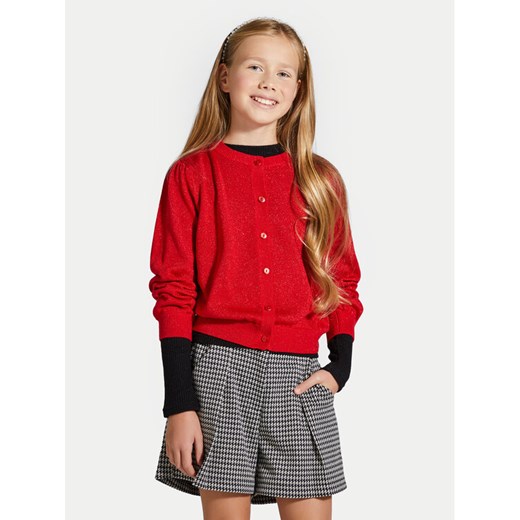 Coccodrillo Kardigan ZC4172201EJG Czerwony Regular Fit ze sklepu MODIVO w kategorii Swetry dziewczęce - zdjęcie 182684013