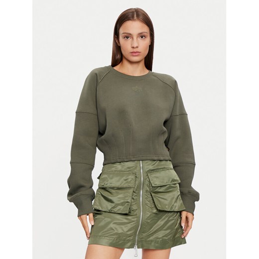 Alpha Industries Bluza 148031 Zielony Regular Fit ze sklepu MODIVO w kategorii Bluzy damskie - zdjęcie 182684040