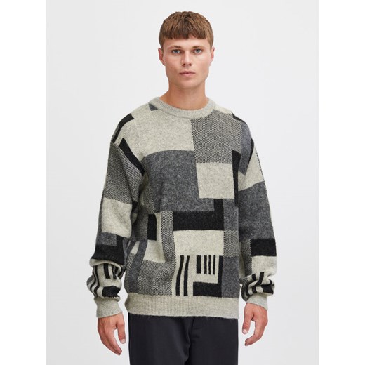 Solid Sweter 21108046 Szary Regular Fit ze sklepu MODIVO w kategorii Swetry męskie - zdjęcie 182684070