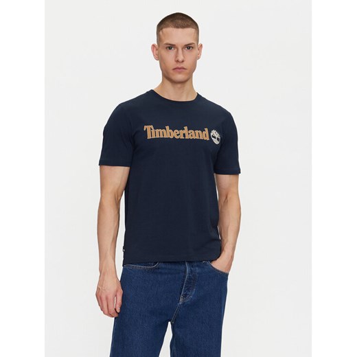 Timberland T-Shirt TB0A5UPQ Granatowy Regular Fit ze sklepu MODIVO w kategorii T-shirty męskie - zdjęcie 182684131