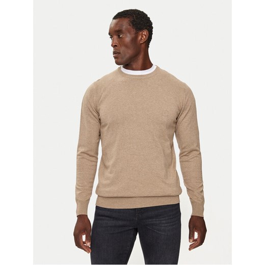 INDICODE Sweter Wildman 35-697 Beżowy Regular Fit ze sklepu MODIVO w kategorii Swetry męskie - zdjęcie 182684152