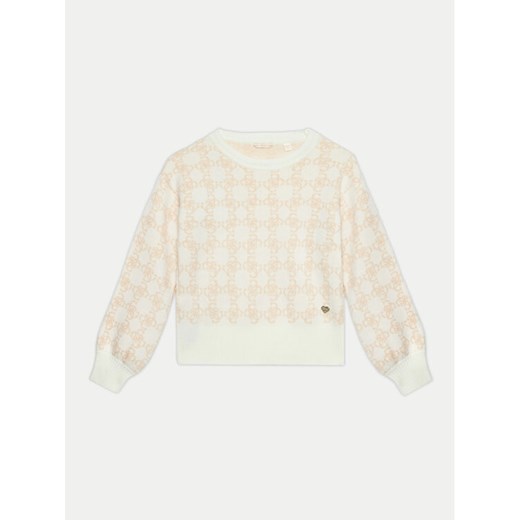 Guess Sweter J4BR04 Z3K10 Beżowy Relaxed Fit ze sklepu MODIVO w kategorii Swetry dziewczęce - zdjęcie 182684182