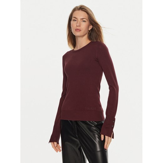Guess Sweter Elinor W2YR30 Z2V62 Bordowy Regular Fit ze sklepu MODIVO w kategorii Swetry damskie - zdjęcie 182684262