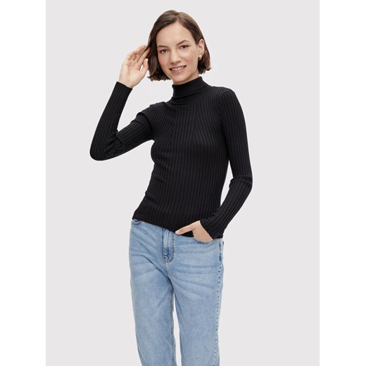 Pieces Golf Crista 17115049 Czarny Slim Fit ze sklepu MODIVO w kategorii Swetry damskie - zdjęcie 182684442