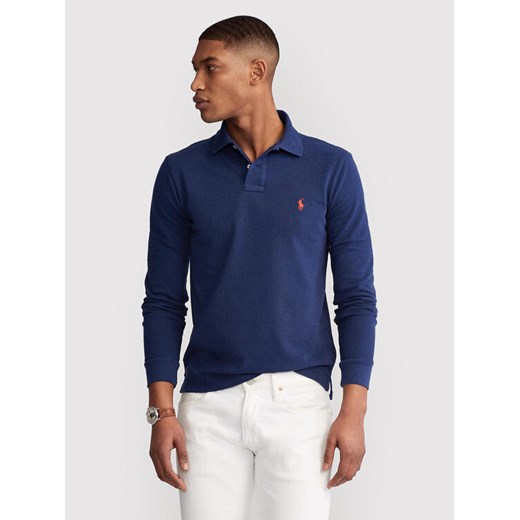 Polo Ralph Lauren Polo 710681126038 Granatowy Slim Fit ze sklepu MODIVO w kategorii T-shirty męskie - zdjęcie 182684461