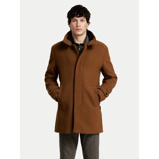 Selected Homme Płaszcz wełniany 16094322 Brązowy Regular Fit ze sklepu MODIVO w kategorii Płaszcze męskie - zdjęcie 182684471