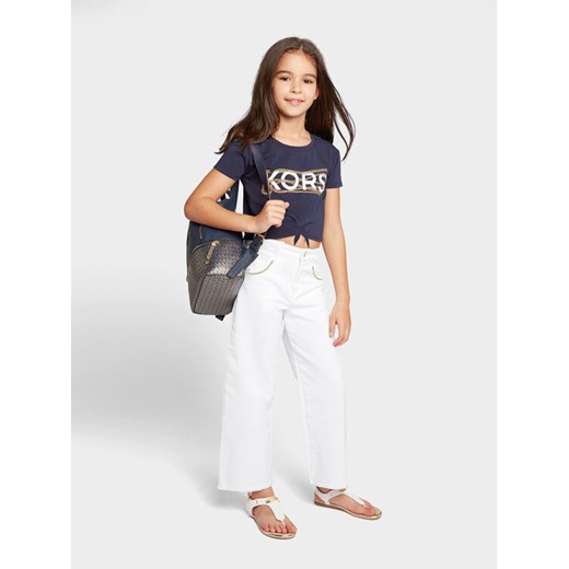 MICHAEL KORS KIDS T-Shirt R15188 S Granatowy Regular Fit ze sklepu MODIVO w kategorii Bluzki dziewczęce - zdjęcie 182684484