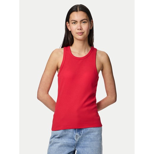Pieces Top Ruka 17133673 Czerwony Slim Fit ze sklepu MODIVO w kategorii Bluzki damskie - zdjęcie 182684554