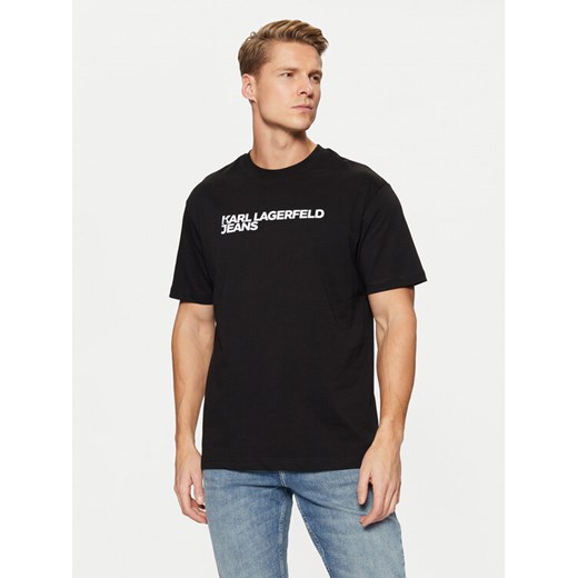 Karl Lagerfeld Jeans T-Shirt A1M17002 Czarny Regular Fit ze sklepu MODIVO w kategorii T-shirty męskie - zdjęcie 182684582