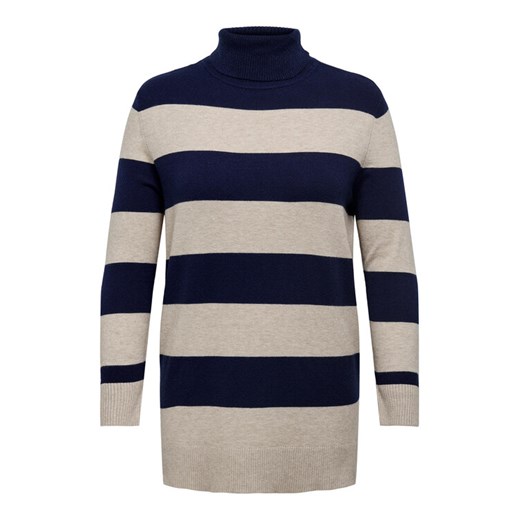 ONLY Carmakoma Golf 15295819 Beżowy Regular Fit ze sklepu MODIVO w kategorii Swetry damskie - zdjęcie 182684601