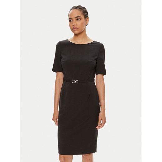 Boss Sukienka codzienna Daleah 50490041 Czarny Slim Fit ze sklepu MODIVO w kategorii Sukienki - zdjęcie 182684633