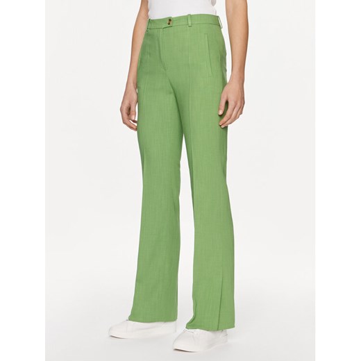 Boss Spodnie materiałowe Terela 50511972 Zielony Slim Fit ze sklepu MODIVO w kategorii Spodnie damskie - zdjęcie 182684650