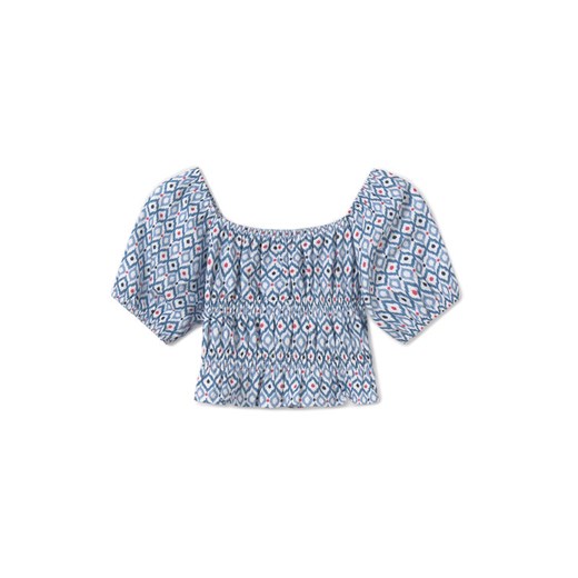 Mayoral Bluzka 6025 Niebieski Regular Fit ze sklepu MODIVO w kategorii Bluzki dziewczęce - zdjęcie 182684702