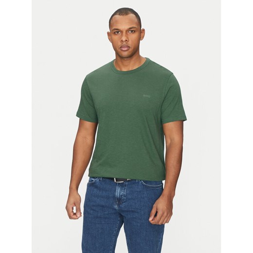 BOSS T-Shirt Tegood 50508243 Zielony Regular Fit ze sklepu MODIVO w kategorii T-shirty męskie - zdjęcie 182684714