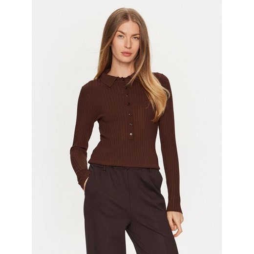 ViCOLO Sweter 22095S Brązowy Slim Fit ze sklepu MODIVO w kategorii Swetry damskie - zdjęcie 182684742