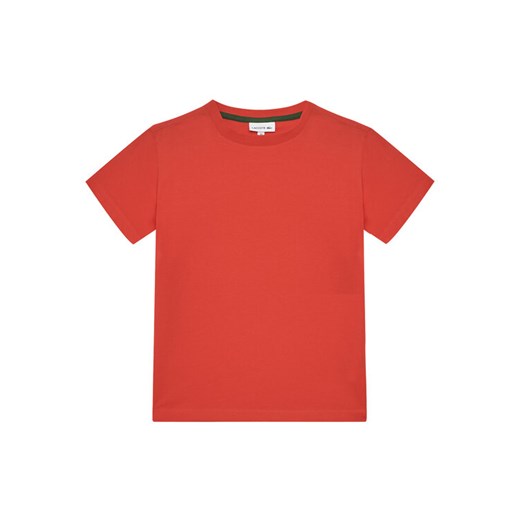 Lacoste T-Shirt TJ1122 Czerwony Regular Fit ze sklepu MODIVO w kategorii T-shirty chłopięce - zdjęcie 182684753