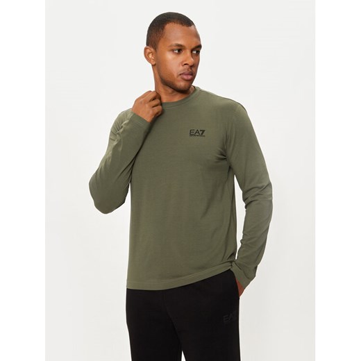 EA7 Emporio Armani Longsleeve 8NPT28 PJVQZ Zielony Regular Fit ze sklepu MODIVO w kategorii T-shirty męskie - zdjęcie 182684770