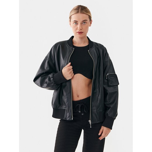 ONLY Kurtka z imitacji skóry 15294104 Czarny Regular Fit ze sklepu MODIVO w kategorii Kurtki damskie - zdjęcie 182684784