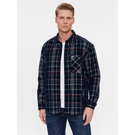 Tommy Jeans Koszula DM0DM18327 Granatowy Relaxed Fit Tommy Jeans L MODIVO