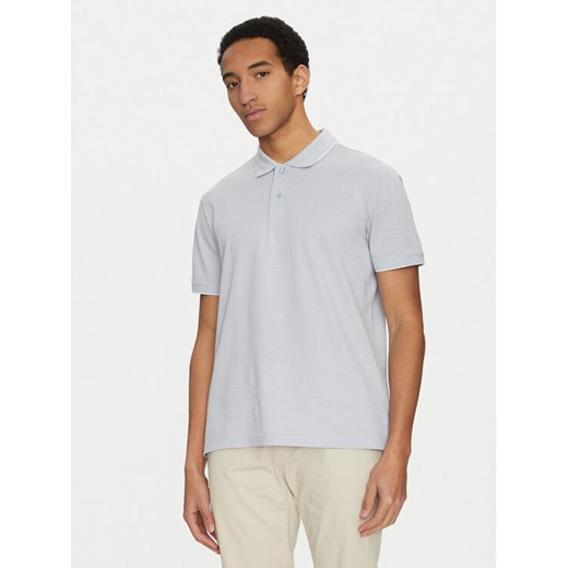 Calvin Klein Polo K10K114475 Niebieski Regular Fit ze sklepu MODIVO w kategorii T-shirty męskie - zdjęcie 182684803